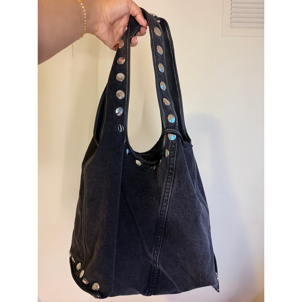 3.1 Phillip Lim Denim Market Tote with Studs - Picture 3 of 8